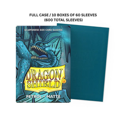 (X10)  Dragon Shield Sleeves: Japanese Matte - Petrol 60CT /  # AT-11120
