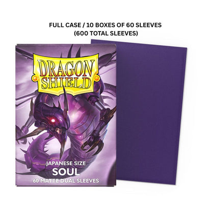 (X10)  Dragon Shield Sleeves: Japanese Matte Dual - Soul 60CT / # AT-15162