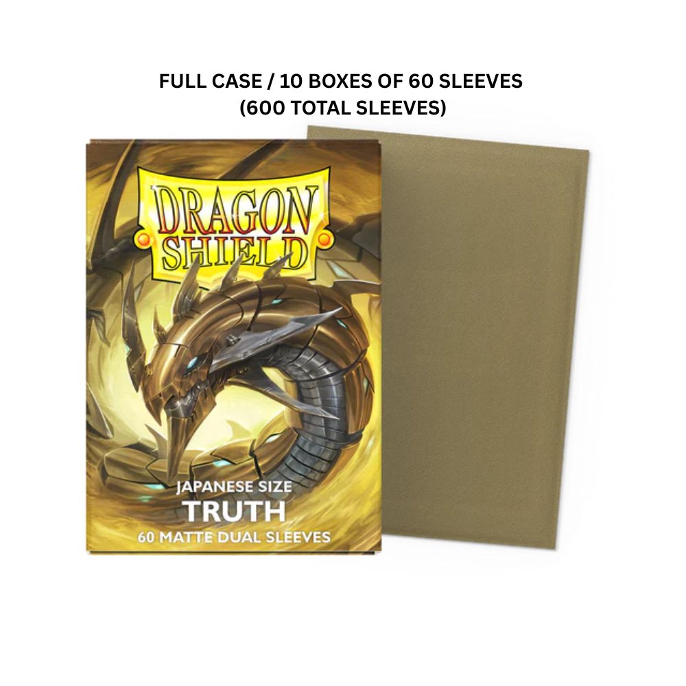 (X10)  Dragon Shield Sleeves: Japanese Matte Dual - Truth 60CT / # AT-15160