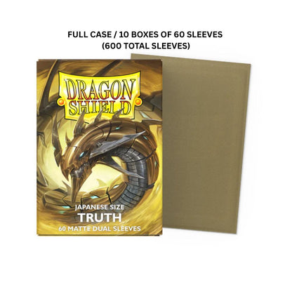 (X10)  Dragon Shield Sleeves: Japanese Matte Dual - Truth 60CT / # AT-15160