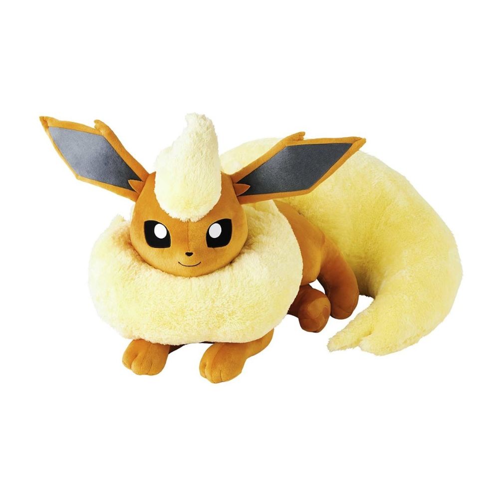 Pokemon Flareon Life Size Jumbo Plush lying down Japan Genuine