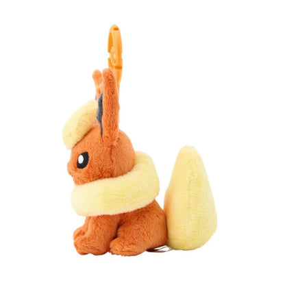 Pokemon Center Original Plush Mascot Keychain with Carabiner Flareon