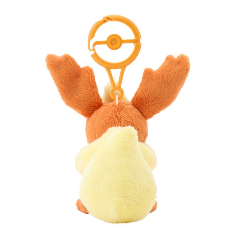 Pokemon Center Original Plush Mascot Keychain with Carabiner Flareon