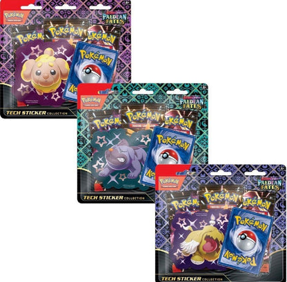 Paldean Fates Tech Sticker Collection /  Randomly pulled Three Pack Blister