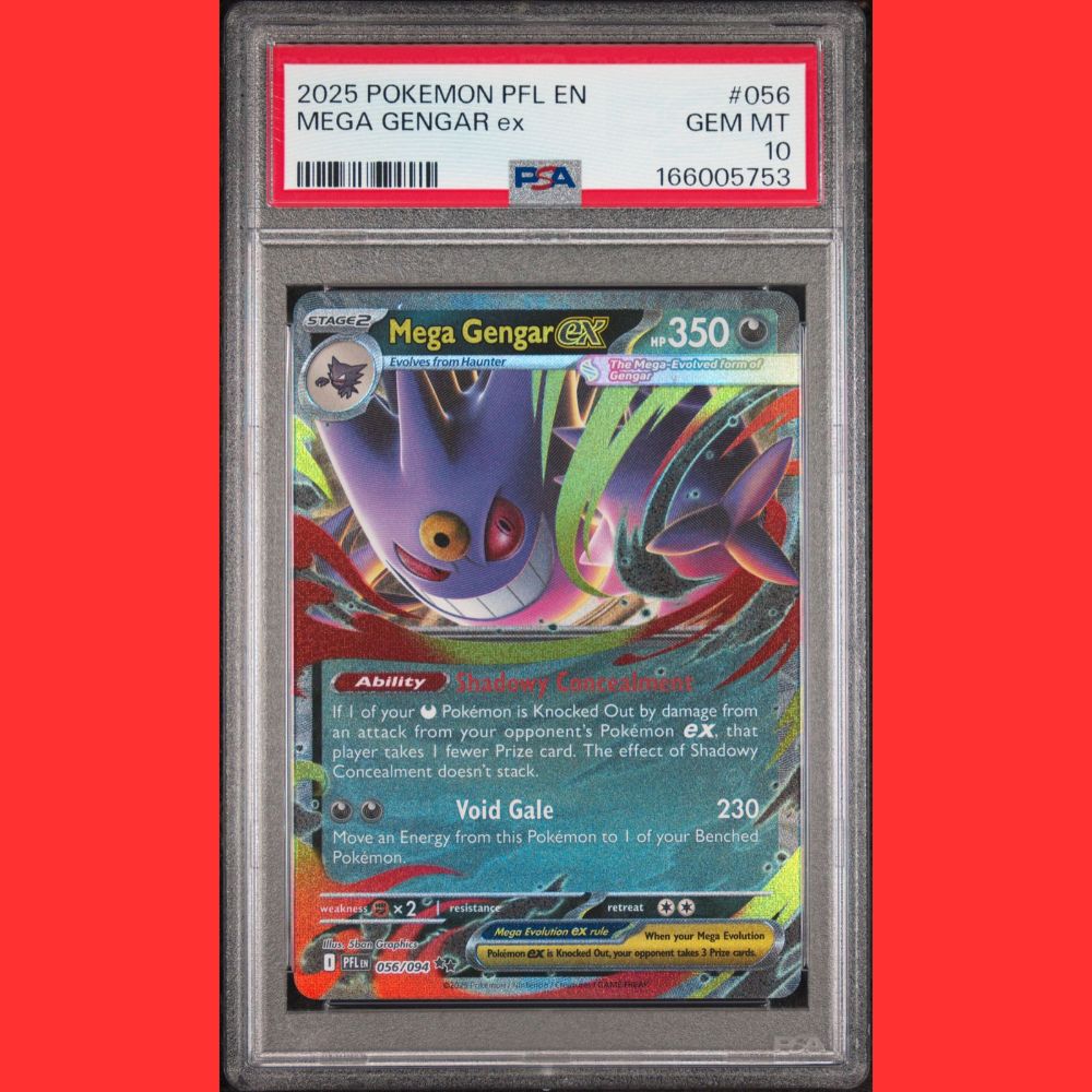 Pokemon Phantasmal Flames #056 Mega Gengar ex PSA 10