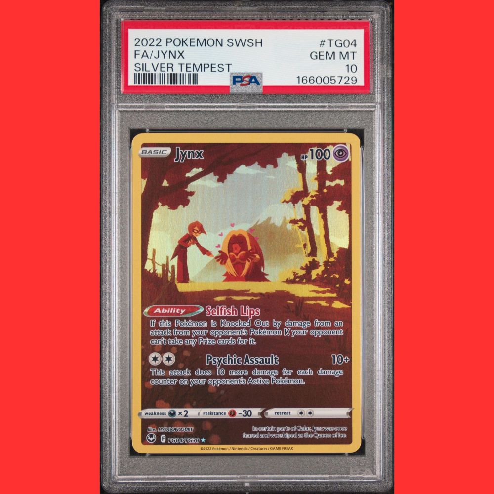 Pokemon Sword & Shield Silver Tempest TG04  Full Art /Jynx PSA 10