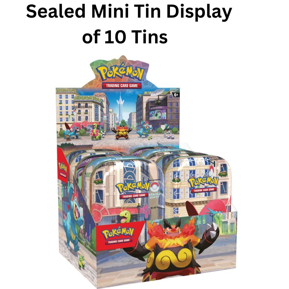 Lumiose City Sealed Tin Display of 10 Tins
