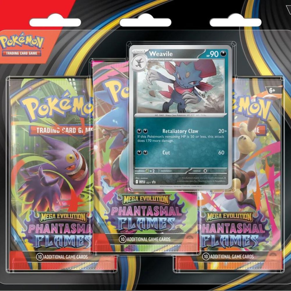 Phantasmal Flames 3 Pack Blister [Weavile]