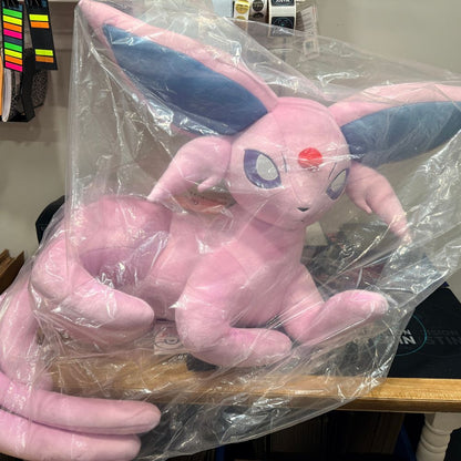 Pokemon Life Size Espeon Jumbo Plush Doll Lying Down Japan Genuine