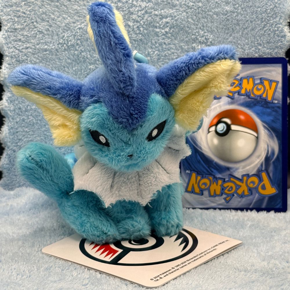 Pokemon Center Original Mascot With Carabiner Vaporeon