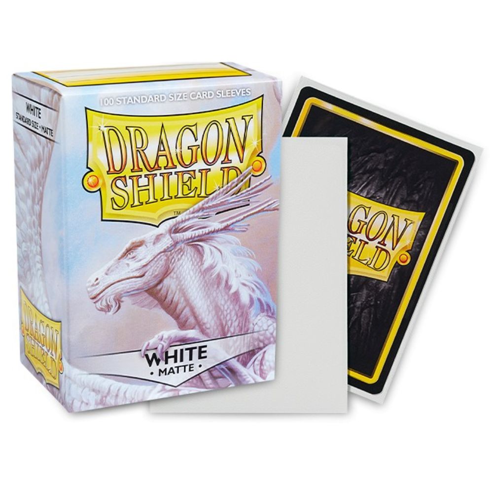 Dragon Shield Sleeves: Standard Matte - White 100CT image 0