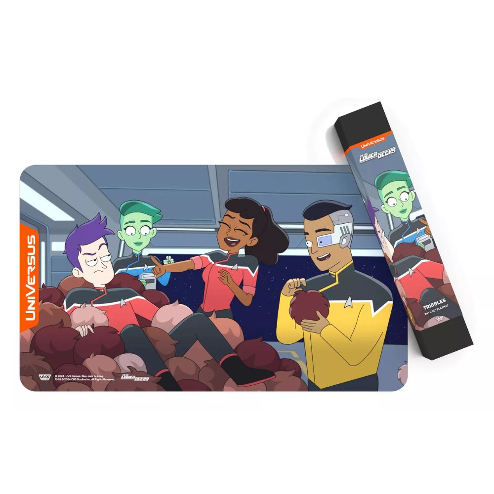 UniVersus: Star Trek: Lower Decks - Tribbles Playmat - 24 x 14 Neoprene Mat image 0