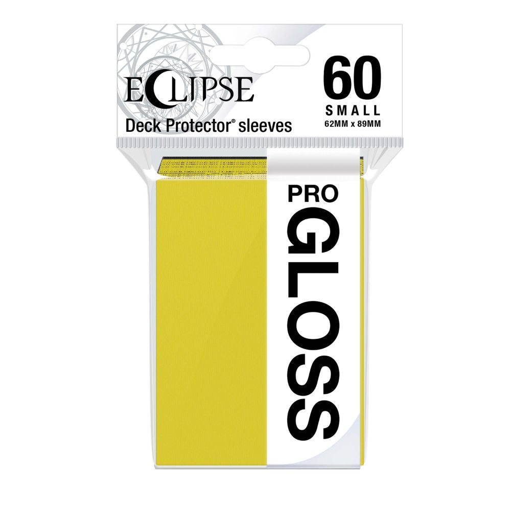 Ultra Pro Sleeves Small Eclipse Gloss Lemon Yellow 60 Count image 0