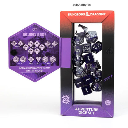 Dungeons & Dragons Adventure Dice - Warlock: Purple | Sirius Dice image 1