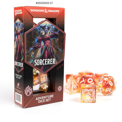 Dungeons & Dragons Adventure Dice - Sorcerer: Orange | Sirius Dice image 0