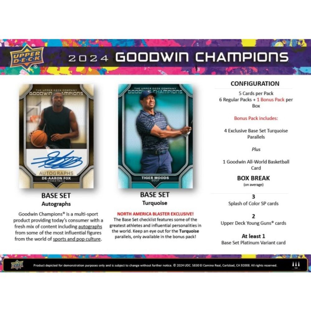 2024 Upper Deck Goodwin Champions Blaster Box image 1