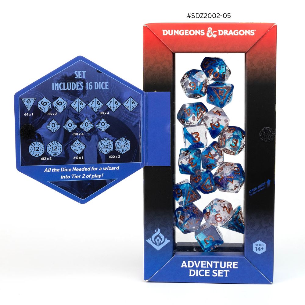 Dungeons & Dragons Adventure Dice - Wizard: Blue | Sirius Dice image 1