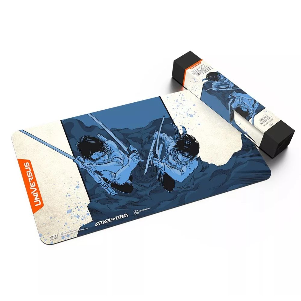 Universus Attack on Titan CCG Origins of Power DOUBLE TAKEDOWN Playmatu image 0
