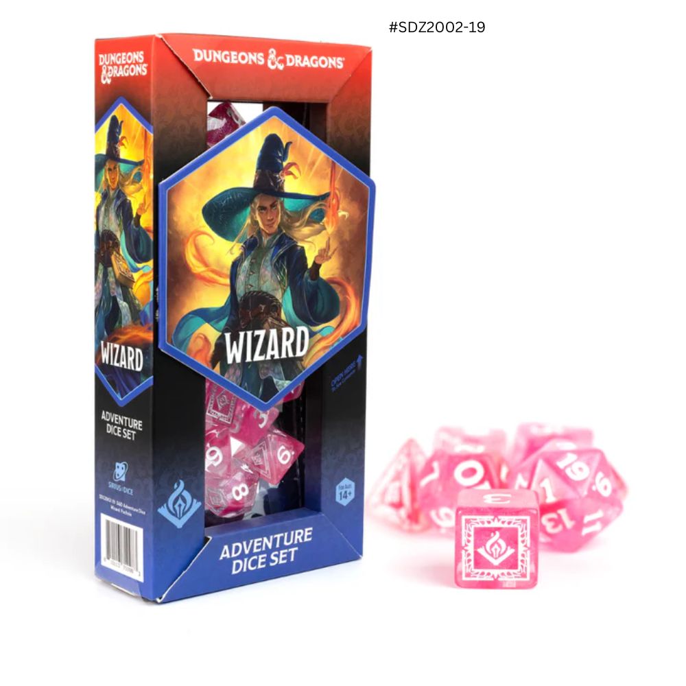 Dungeons & Dragons Adventure Dice - Wizard: Fuchsia | Sirius Dice image 0