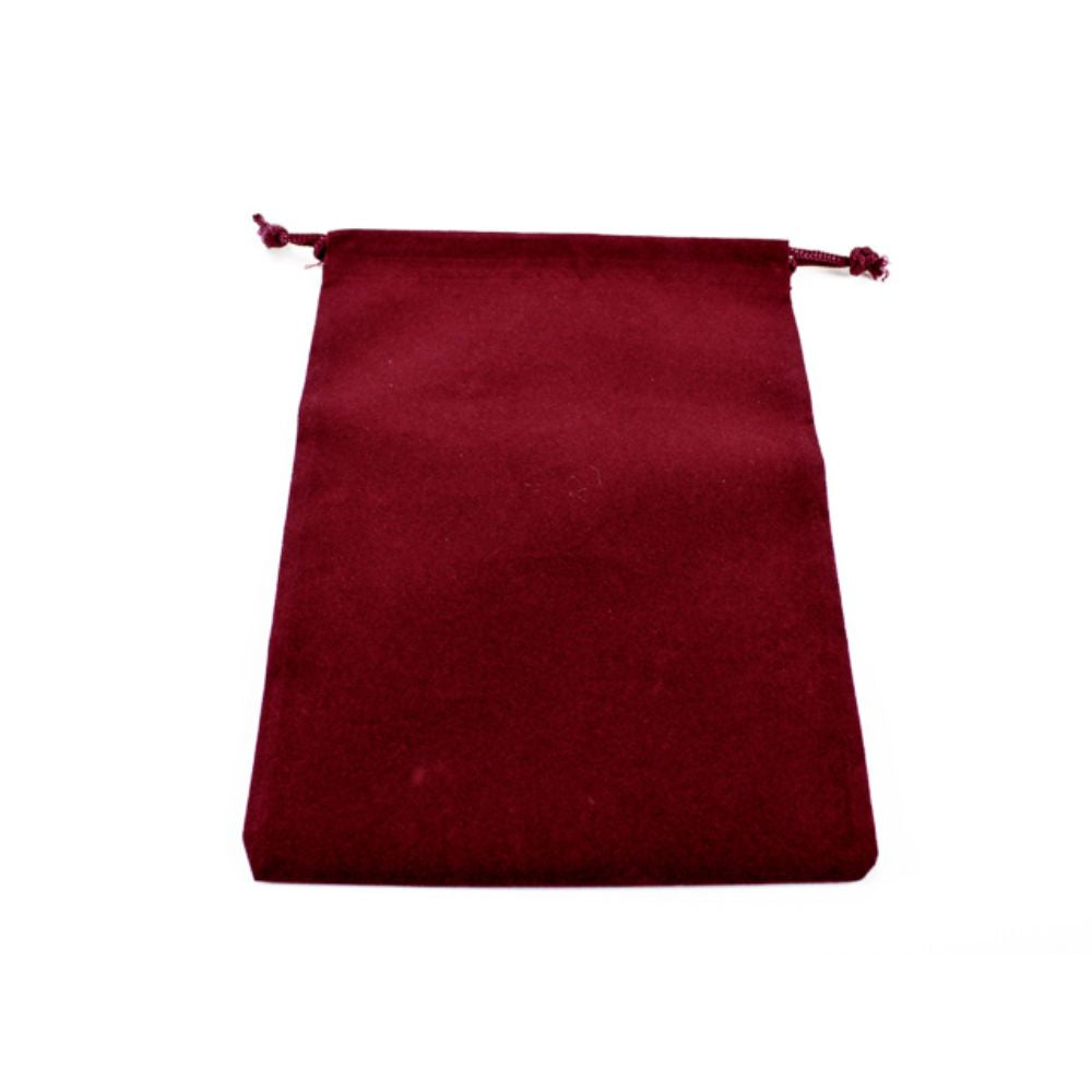 Dice Bag Suedecloth (L) Burgundy 5" x 7 1/2" Chessex #02393 image 0