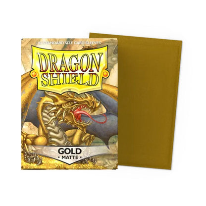 Dragon Shield Sleeves: Standard Matte - Gold 100CT image 0