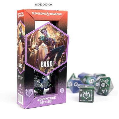 Dungeons & Dragons Adventure Dice - Bard: Blue / Green Dice | Sirius Dice image 0
